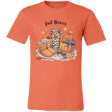 Retro Fall Basics Coquett Pumpkin Bow Tee - Busy Bee Graphix