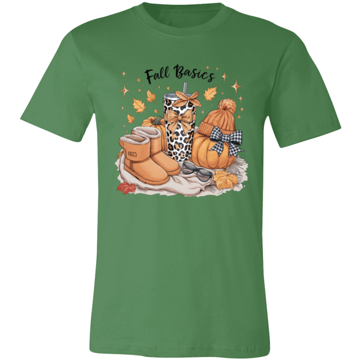 Retro Fall Basics Coquett Pumpkin Bow Tee - Busy Bee Graphix