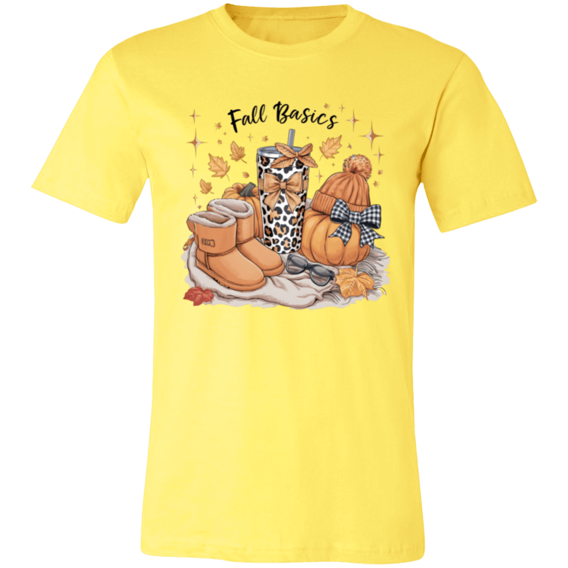 Retro Fall Basics Coquett Pumpkin Bow Tee - Busy Bee Graphix