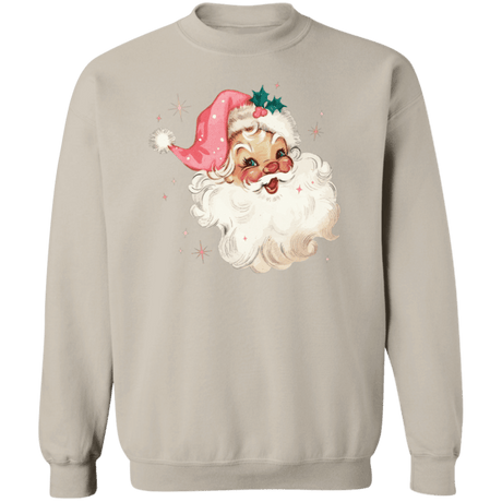 Santa Crewneck Pullover Sweatshirt - Busy Bee Graphix