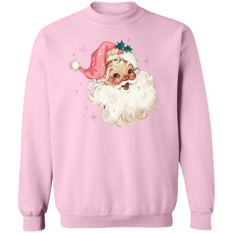 Santa Crewneck Pullover Sweatshirt - Busy Bee Graphix