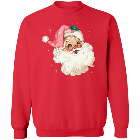 Santa Crewneck Pullover Sweatshirt - Busy Bee Graphix