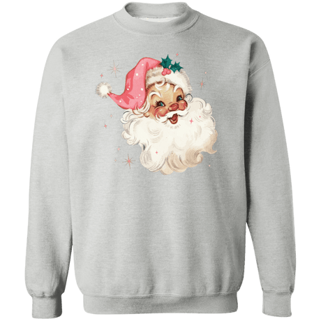 Santa Crewneck Pullover Sweatshirt - Busy Bee Graphix