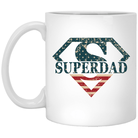 SUPERDAD 11 oz. Coffee Mug - Busy Bee Graphix