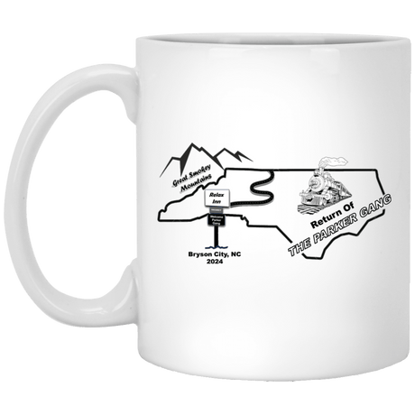 The Parker Gang 11oz White Mug - Busy Bee Graphix