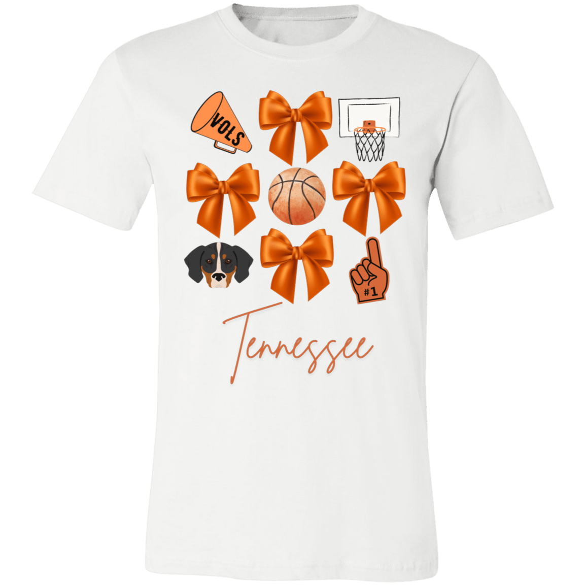 TN Vols Basketball Bella Canvas Tee - Busy Bee Graphix