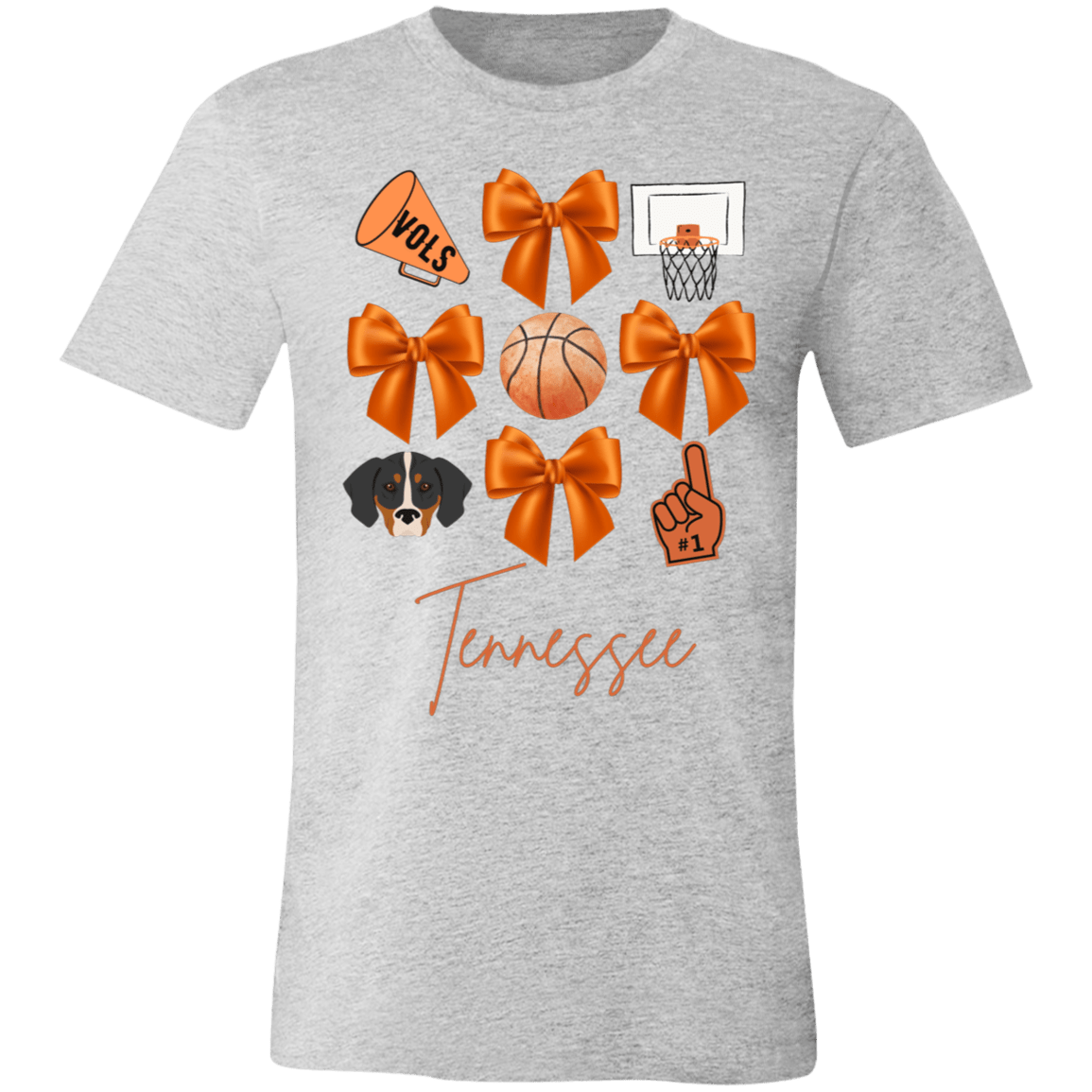 TN Vols Basketball Bella Canvas Tee - Busy Bee Graphix