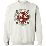 Tristar Holly Wreath Crewneck Pullover Sweatshirt - Busy Bee Graphix