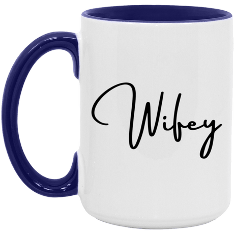 Wifey 15oz Accent Mug - Busy Bee Graphix