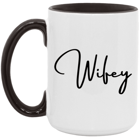 Wifey 15oz Accent Mug - Busy Bee Graphix