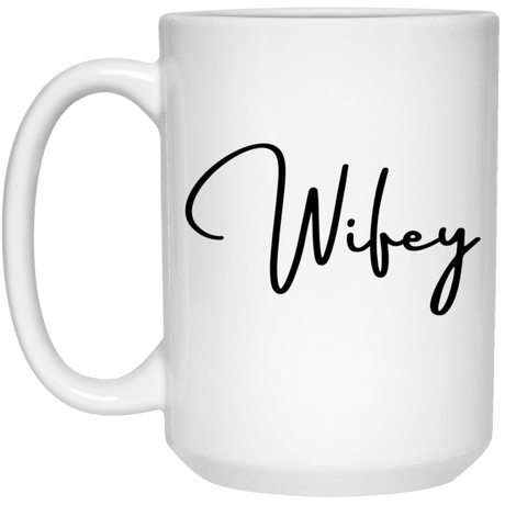 Wifey 15oz White Mug - Busy Bee Graphix