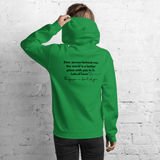 You Are Enough Hoodie (Black Print) - Busy Bee Graphix