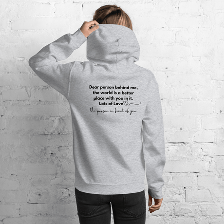 You Are Enough Hoodie (Black Print) - Busy Bee Graphix