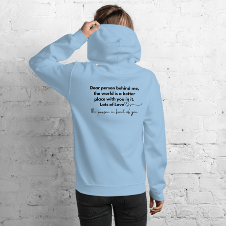 You Are Enough Hoodie (Black Print) - Busy Bee Graphix