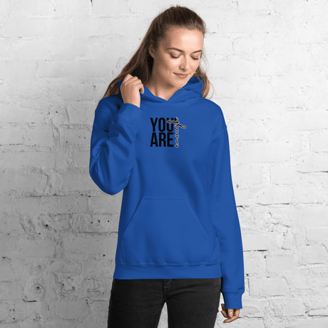 You Are Enough Hoodie (Black Print - Design 2) - Busy Bee Graphix