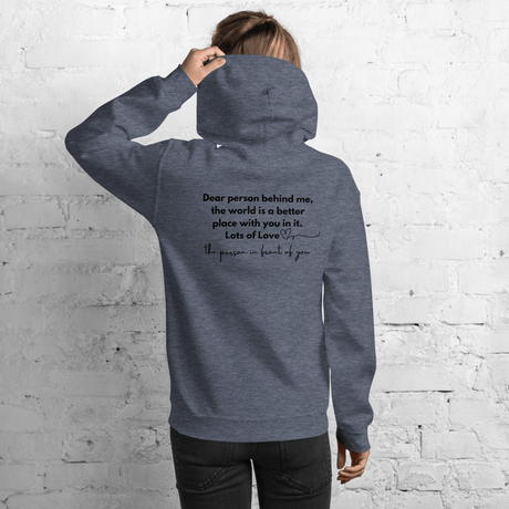 You Are Enough Hoodie (Black Print - Design 2) - Busy Bee Graphix