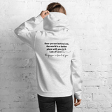 You Are Enough Hoodie (Black Print - Design 2) - Busy Bee Graphix