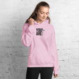 You Are Enough Hoodie (Black Print - Design 2) - Busy Bee Graphix