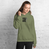 You Are Enough Hoodie (Black Print - Design 2) - Busy Bee Graphix