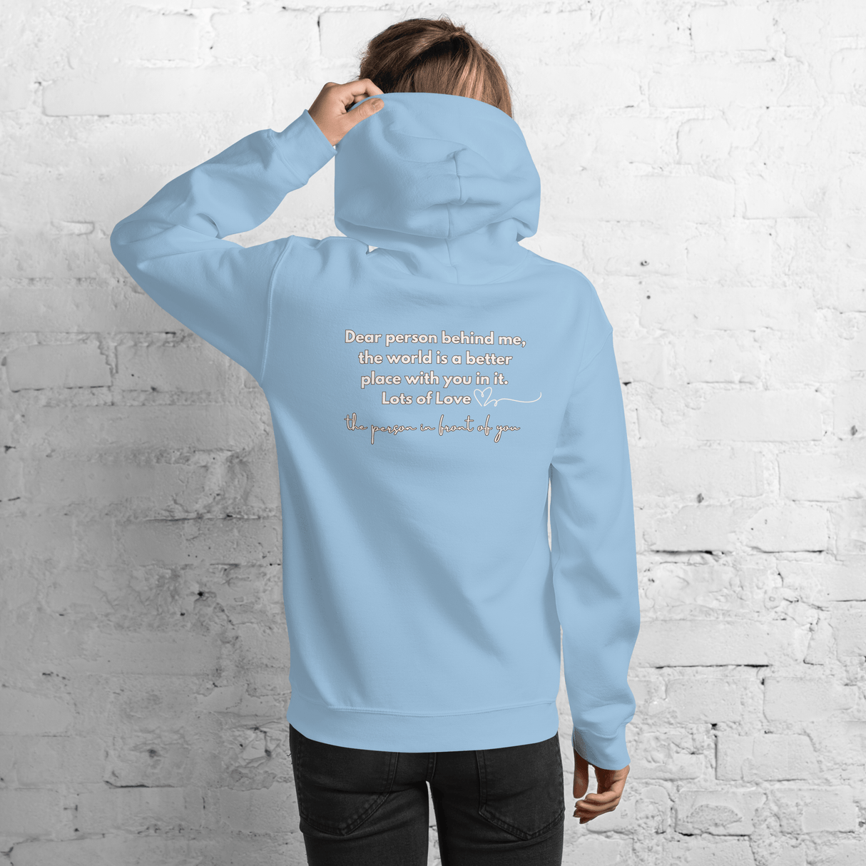 You Are Enough Hoodie (Light Print) - Busy Bee Graphix