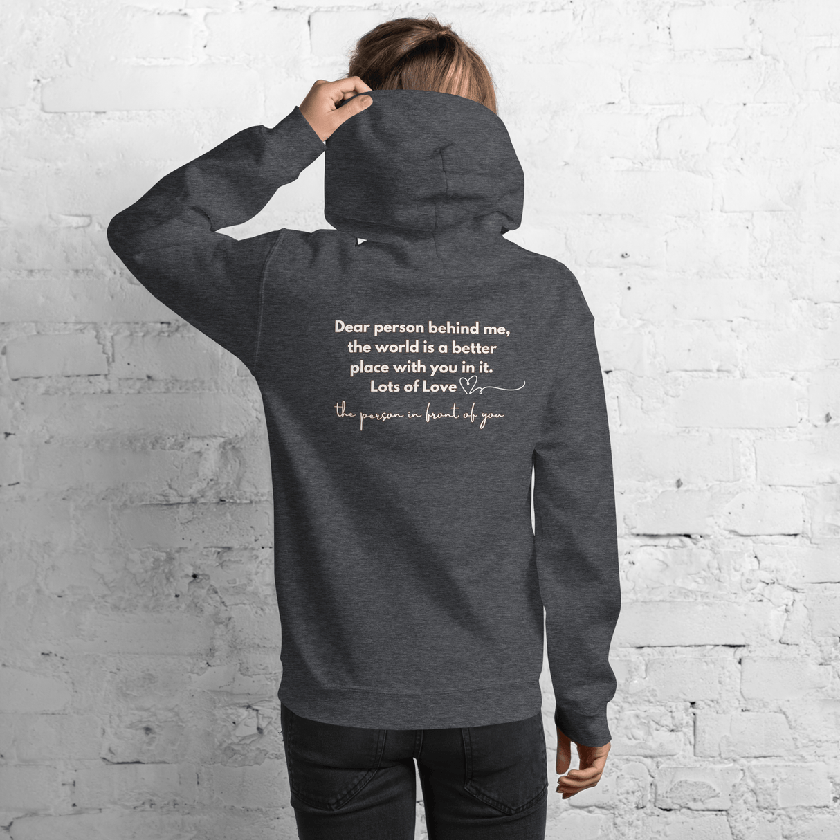 You Are Enough Hoodie (Light Print) - Busy Bee Graphix