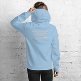 You Are Enough Hoodie (Light Print - Design 2) - Busy Bee Graphix