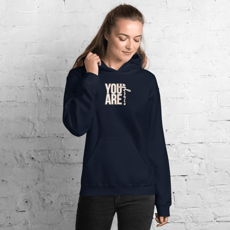 You Are Enough Hoodie (Light Print - Design 2) - Busy Bee Graphix