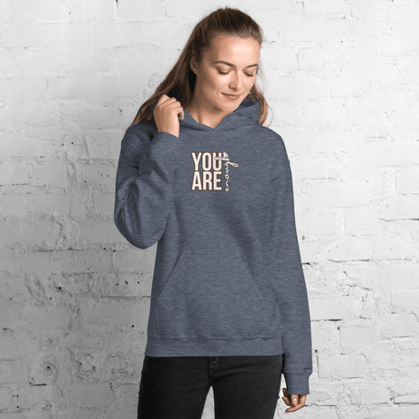 You Are Enough Hoodie (Light Print - Design 2) - Busy Bee Graphix