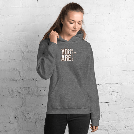 You Are Enough Hoodie (Light Print - Design 2) - Busy Bee Graphix