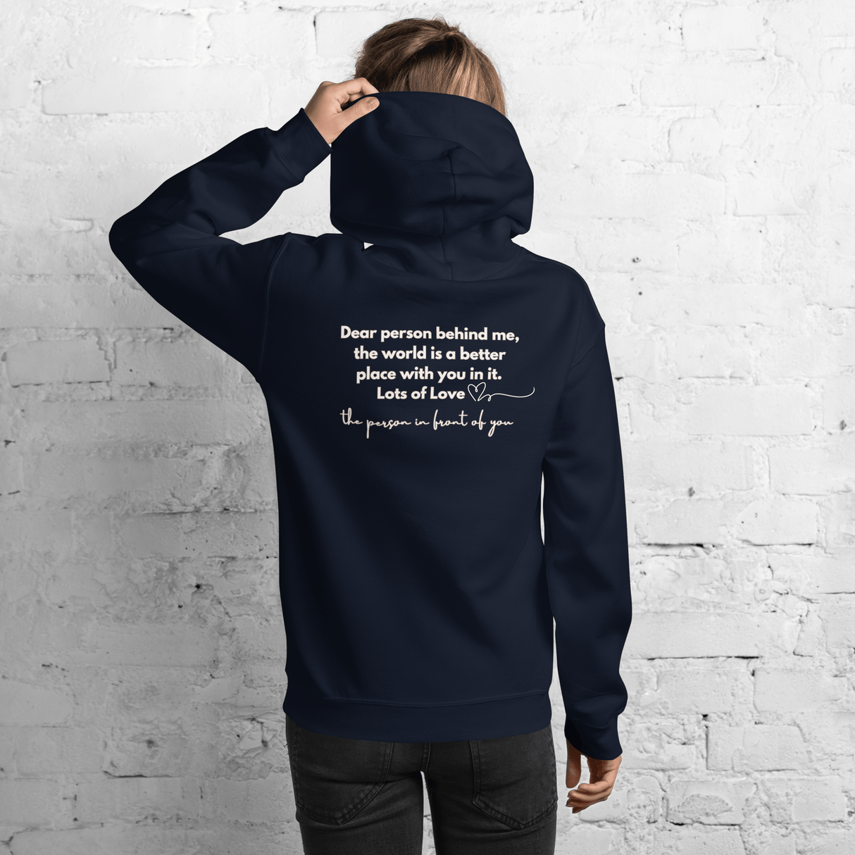 You Are Enough Hoodie (Light Print - Design 2) - Busy Bee Graphix