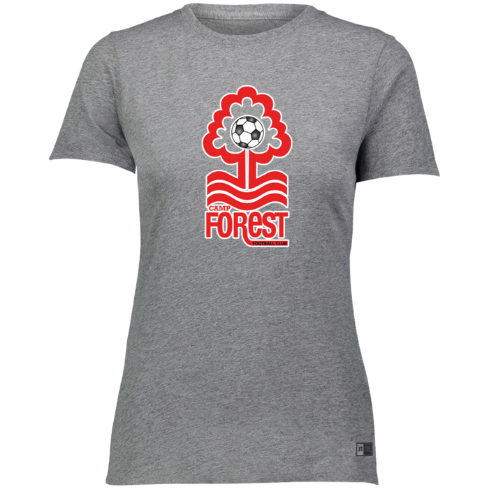 Ladies’ Essential Dri-Power Tee with CFFC Logo & White Outline