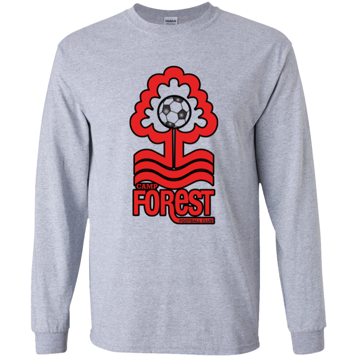 Youth Long Sleeve T-Shirt with CFFC Logo & Black Outline